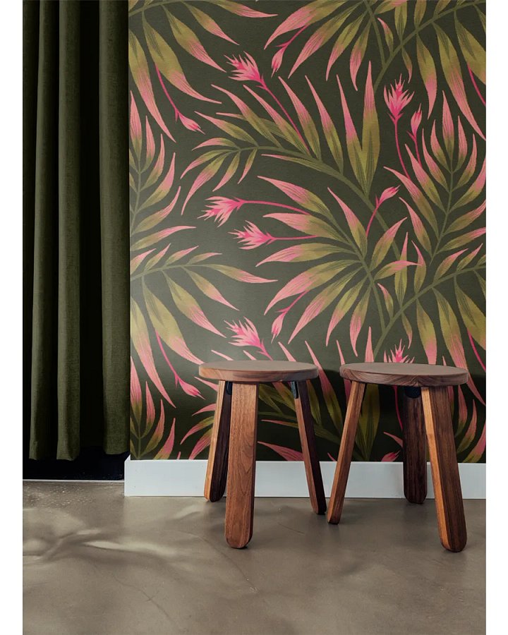 Wallpaper Mockup with Wooden Stools product image (2)