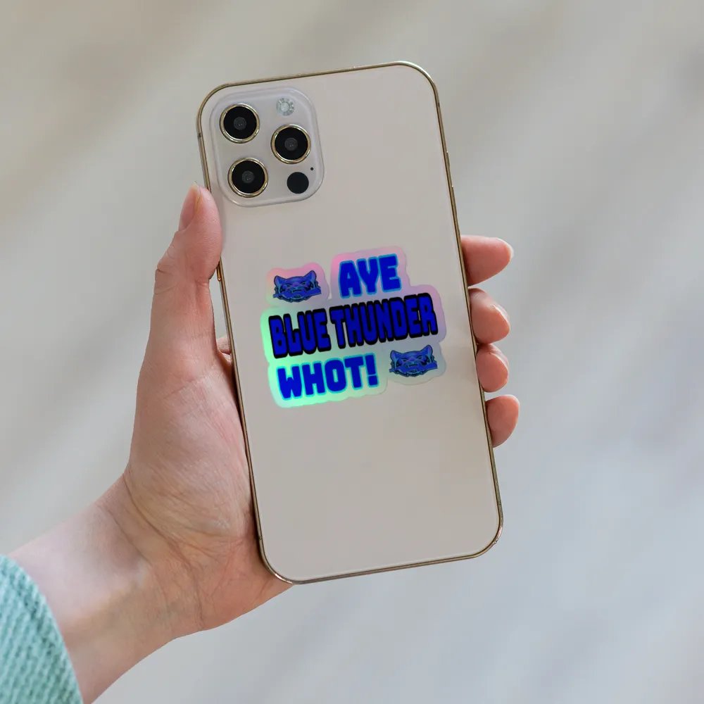 Blue Thunder Holographic Sticker Set product image (8)