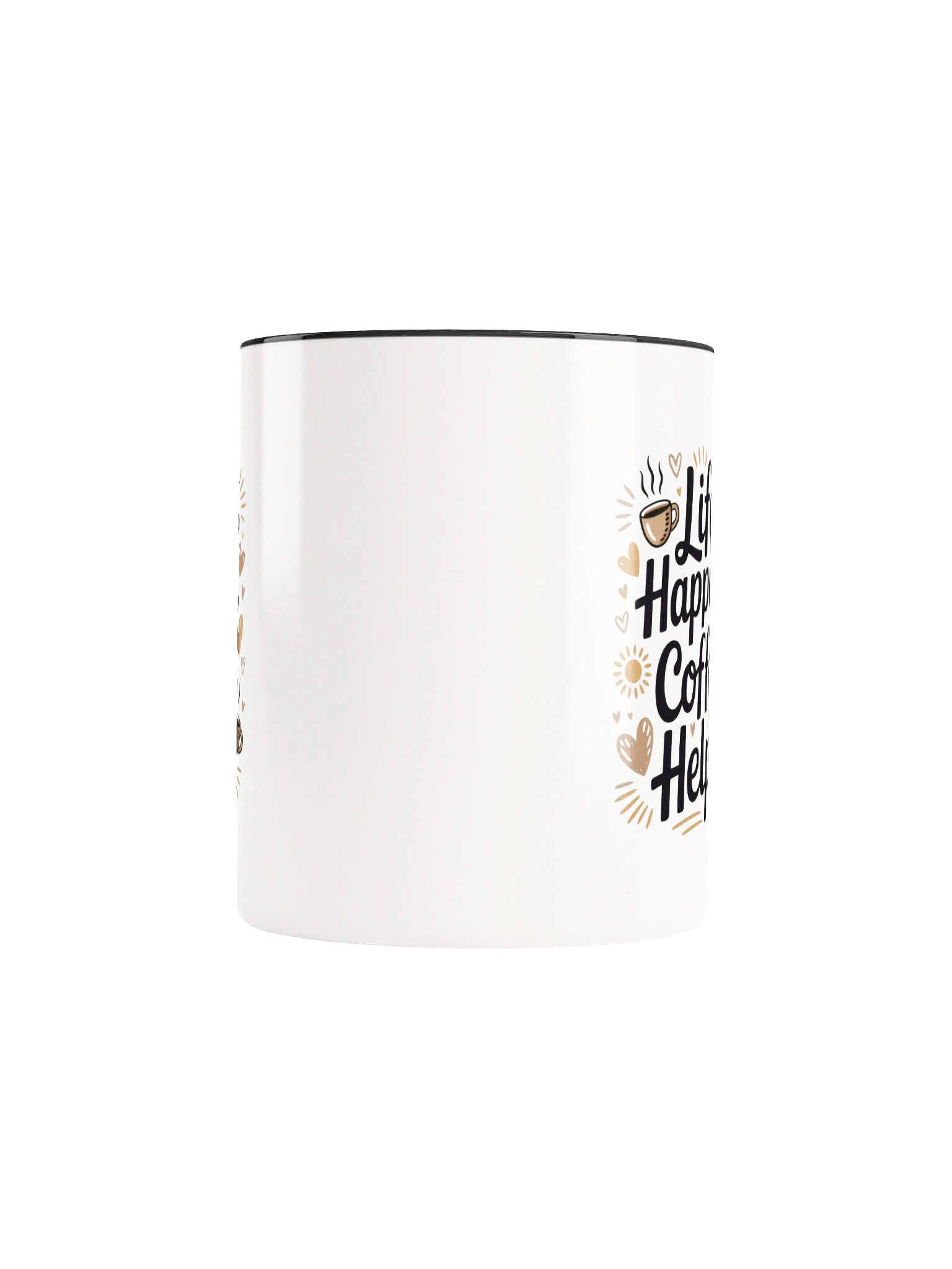 Life Happens Coffee Helps Mug - with Color Inside product image (5)