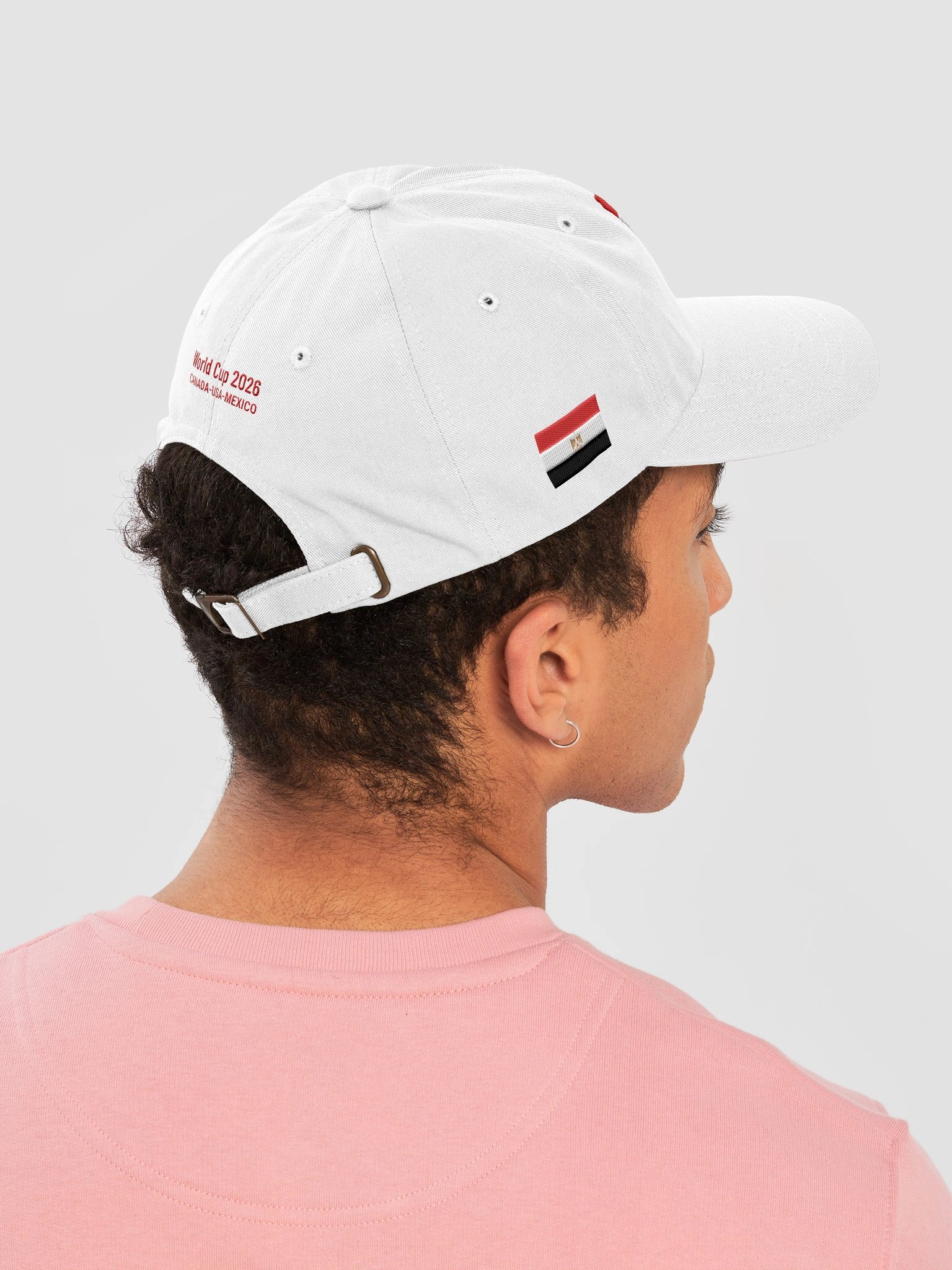 Egypt 2026 World Cup Flag Dad Hat - Egypt Soccer Fan Cap - Premium Embroidered Chino Cotton Twill product image (8)