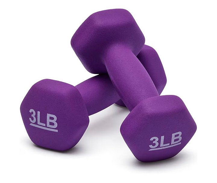 Amazon Basics Neoprene Dumbbell Hand Weights for Exercise and Muscle Toning product image (1)