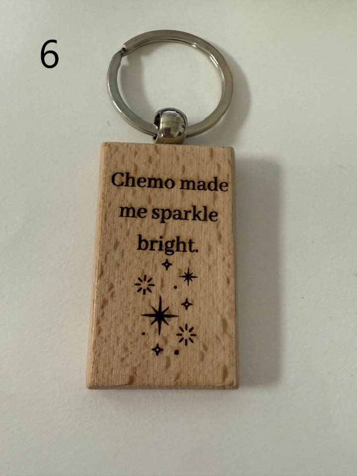 Wooden Engraved Illness Awareness Keychains | Chronic Pain, Cancer, & More (1) product image (6)