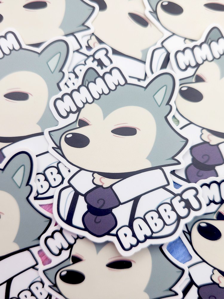 Mmm.... Rabbet... | Sticker product image (1)