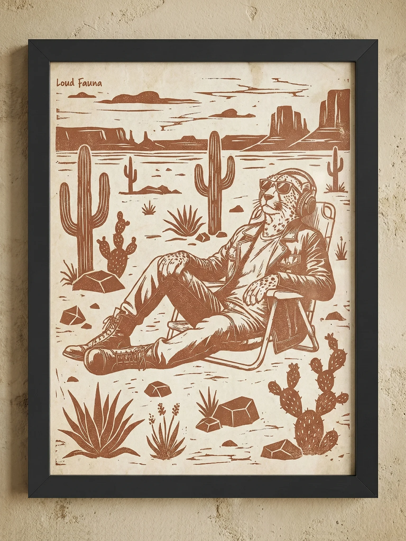 "Groove Hermit" Wood-Framed Poster product image (1)