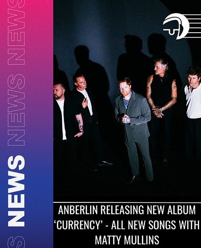 In case you missed it- Anberlin announced their next record. Currency will be their first all new full length featuring Matty...
