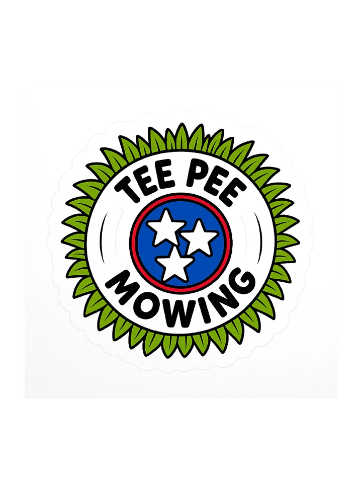 Tee Pee Mowing Sticker product image (1)