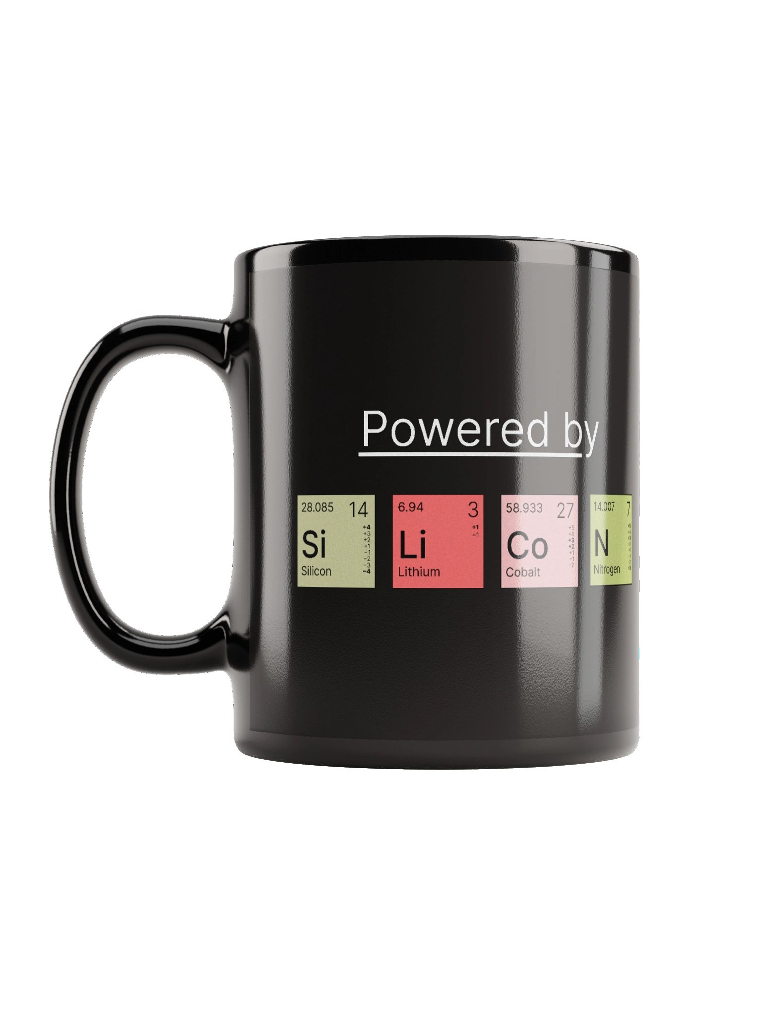Powered by SiLiCoN - Black Glossy Mug product image (6)