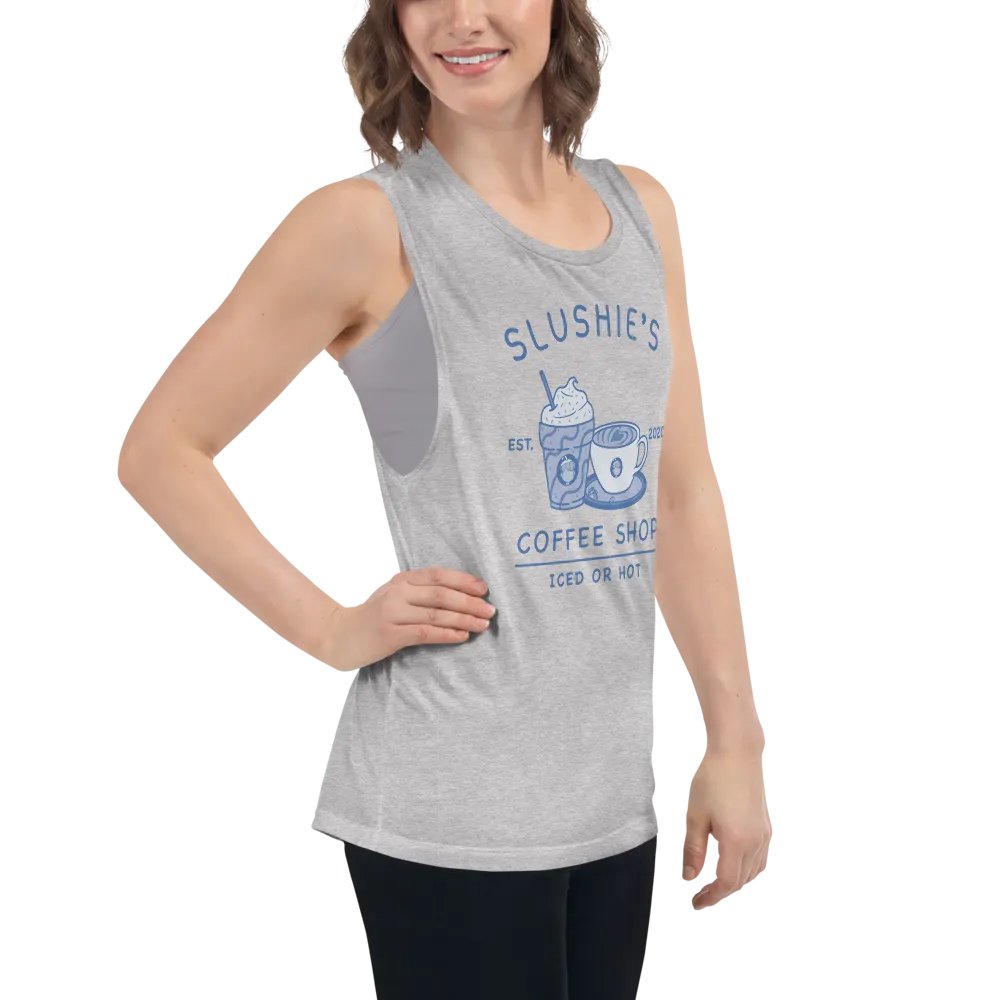 Slushie's Coffee Shop (Blue) | Women's Muscle Tank product image (7)