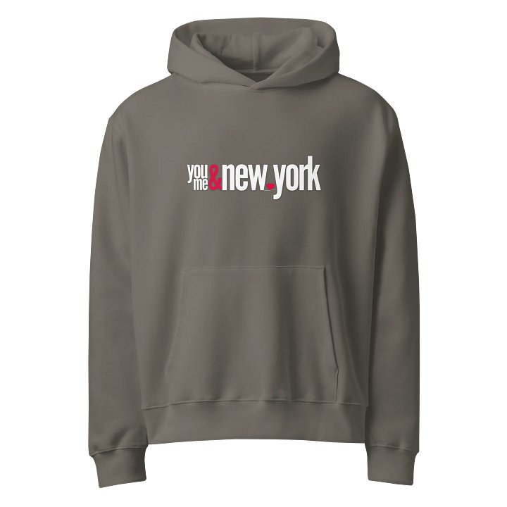 Modern Urban Love Hoodie | You Me & New York Graphic | Bella+Canvas Supersoft Fleece product image (1)