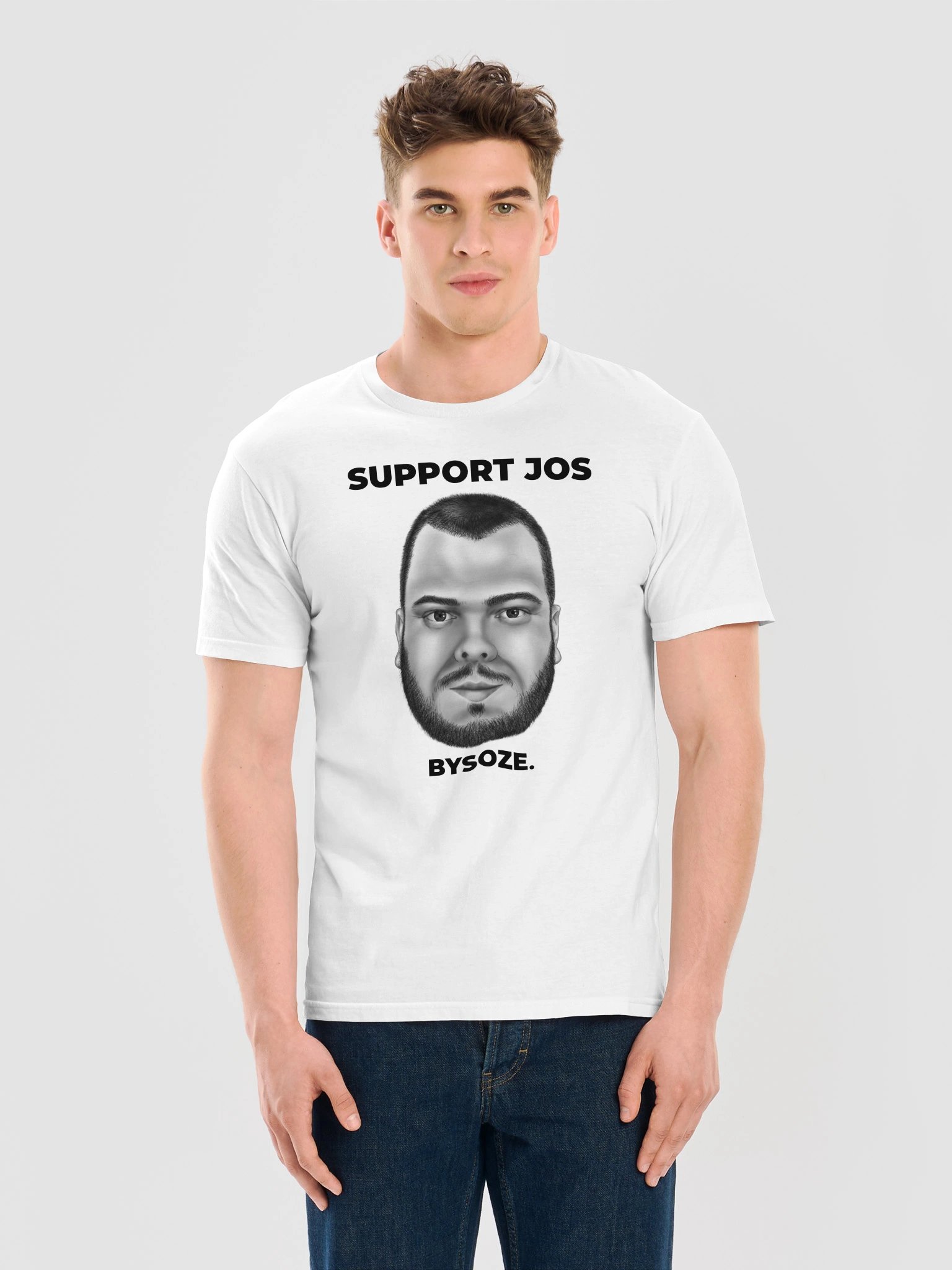 Support Jos T-Shirt – Wit product image (3)