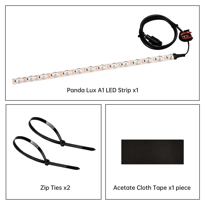 Panda Lux LED Light Bar Upgrade Kit for Bambulab A1/P1/X1 3D Printer Parts product image (4)