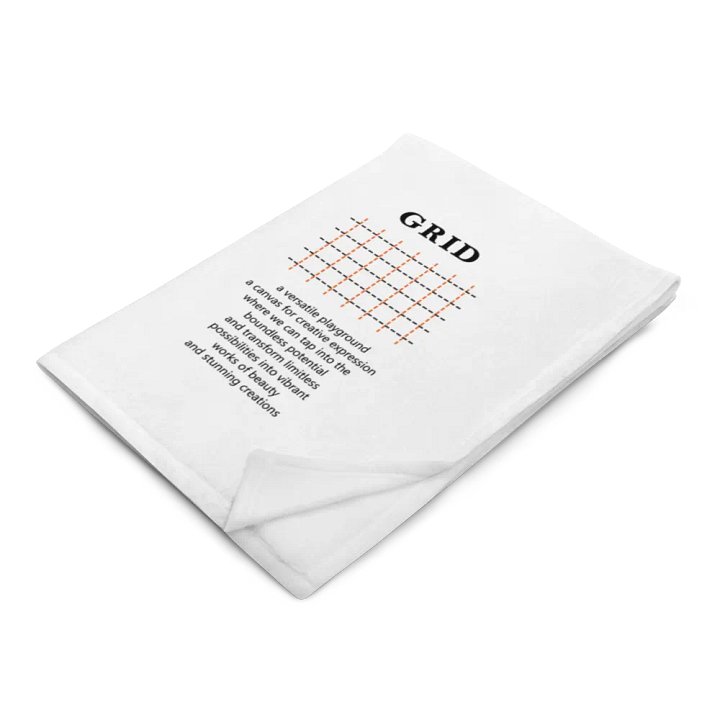 grid blanket - orange line product image (1)