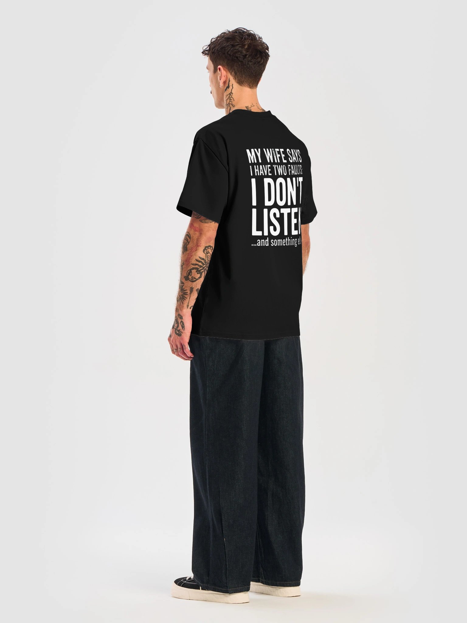 My Wife Says I Don't Listen Funny Men's T-Shirt product image (4)