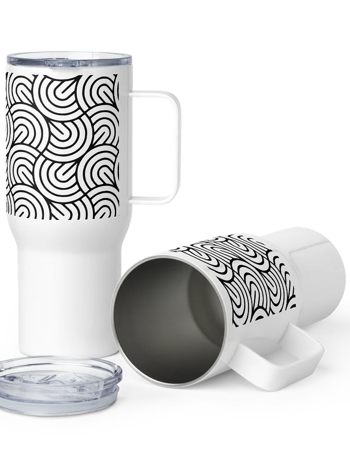 Monochrome Maze 25oz Travel Mug product image (2)