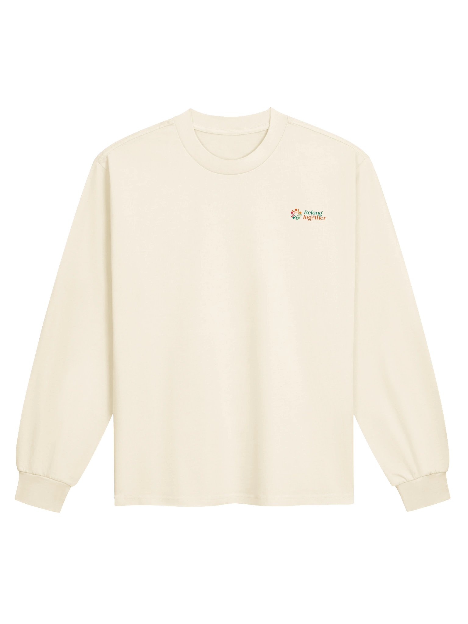 You Belong Here — Back Print Ecru Long Sleeve