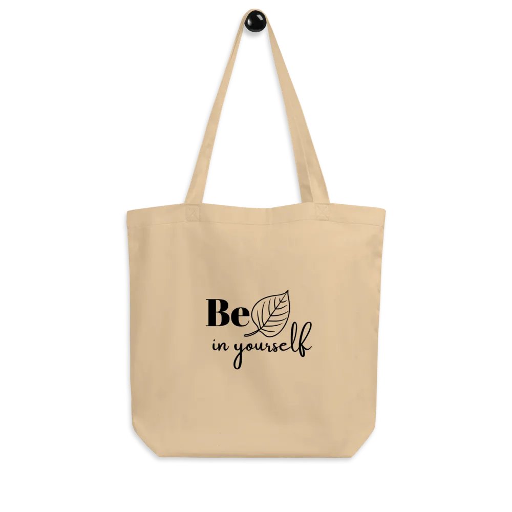 Beleaf in Yourself — Organic Cotton Beige Tote Bag for Everyday Use product image (6)