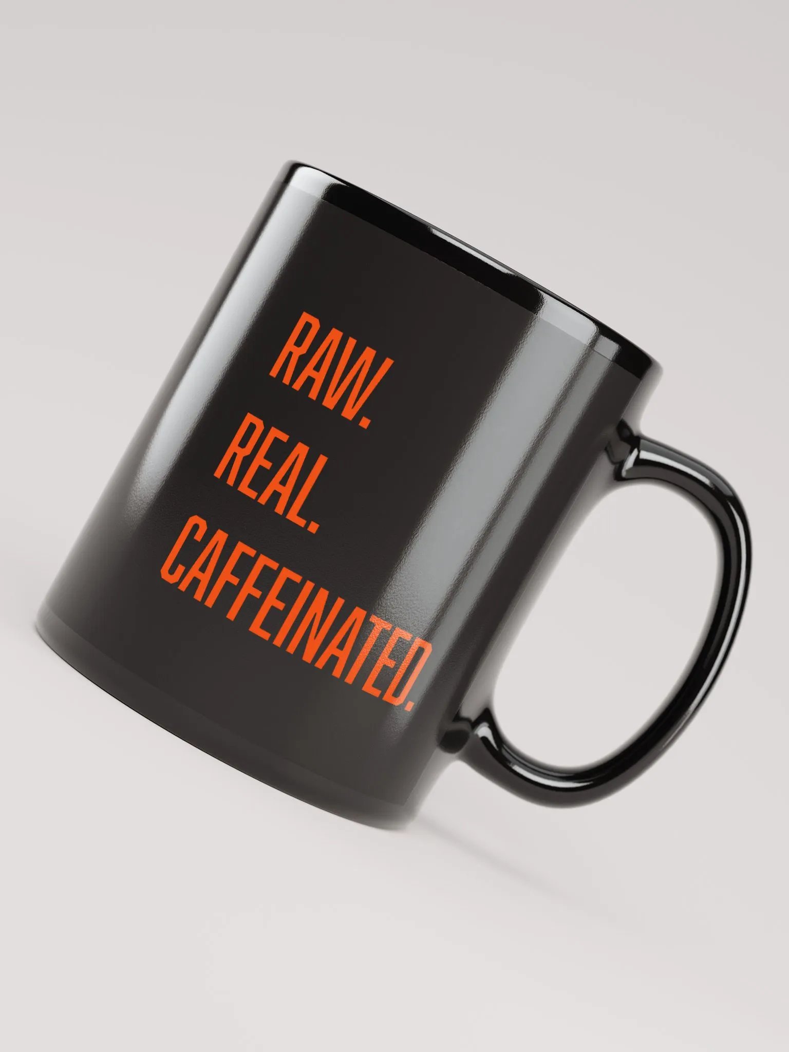 RAW. REAL. CAFFEINATED. COFFEE MUG product image (4)
