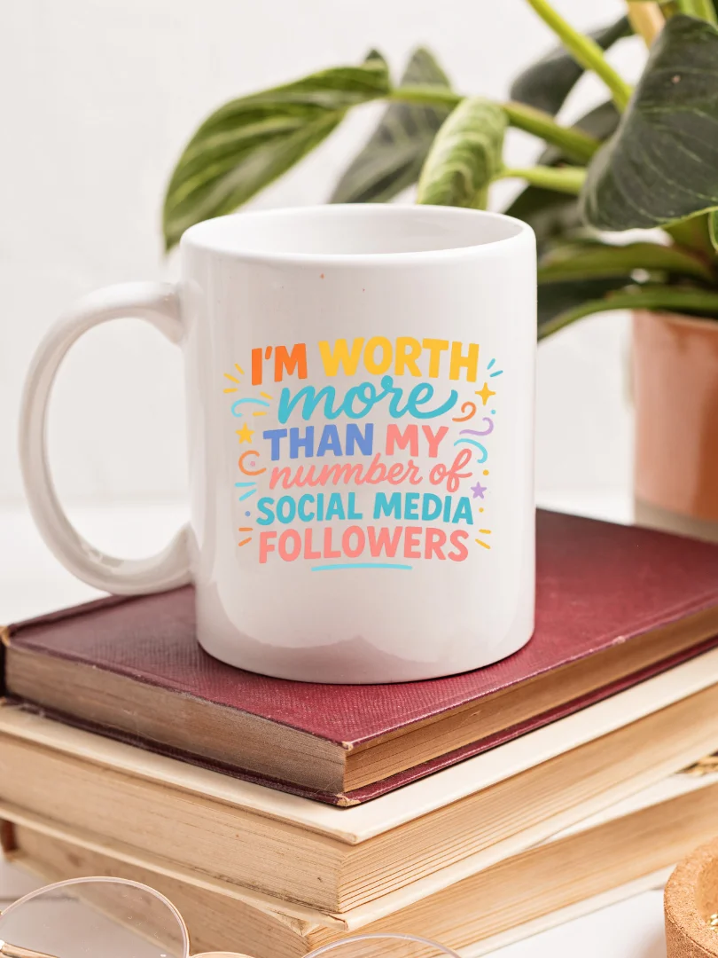 I'm Worth More Than My Number of Social Media Followers Mug product image (2)