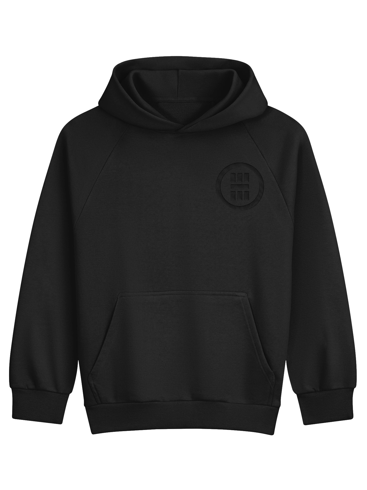 NAKAMA Embroidered Kamon Heavy Hoodie (black/black) product image (1)