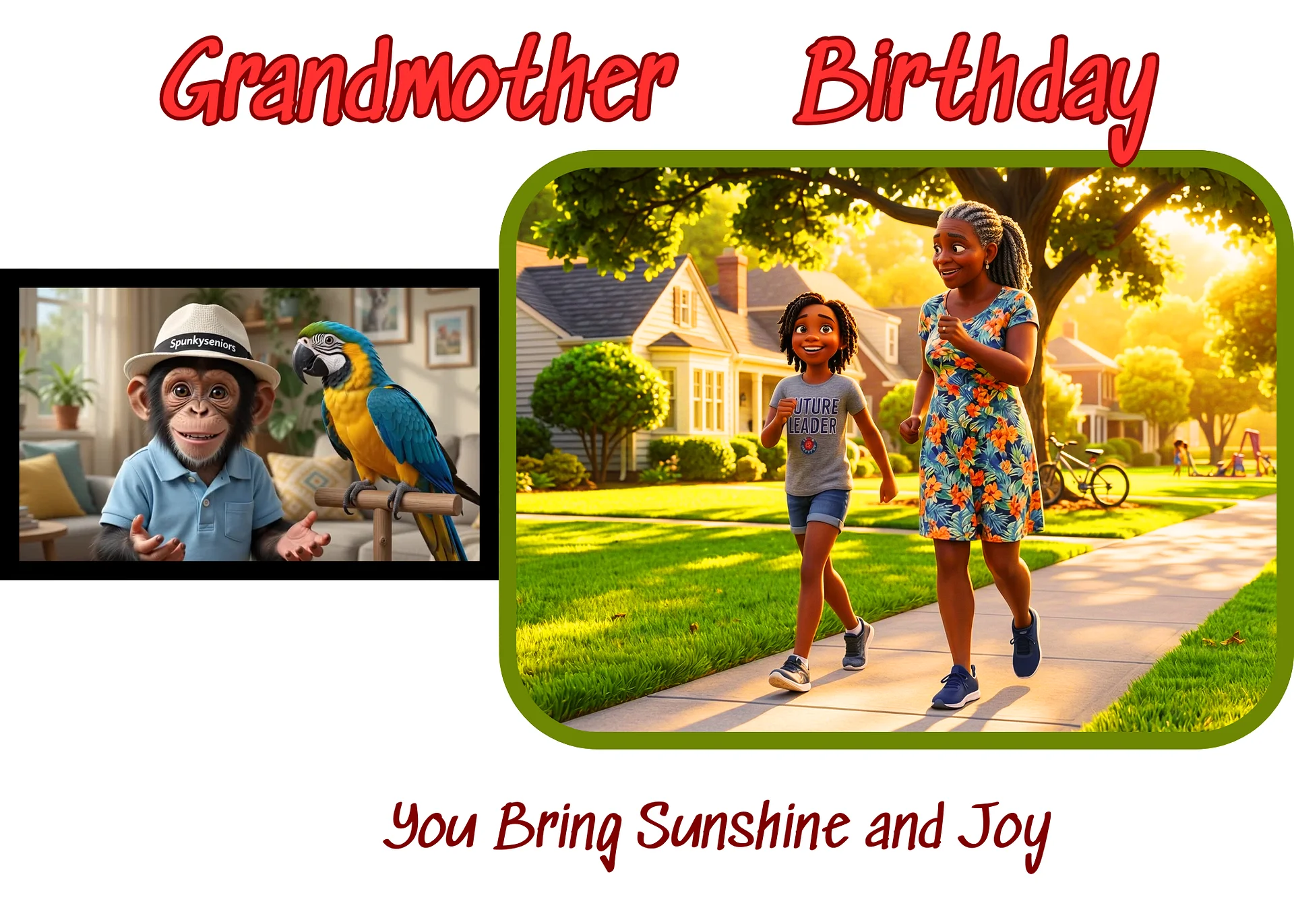 You Bring Sunshine and Joy: Grandmother Birthday. product image (1)