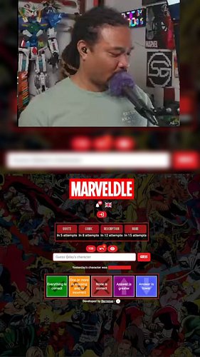 Comic Book Marveldle for Oct 16!!!

I love this character lol

We made it to the second round!!! Daily Free Voting is still o...