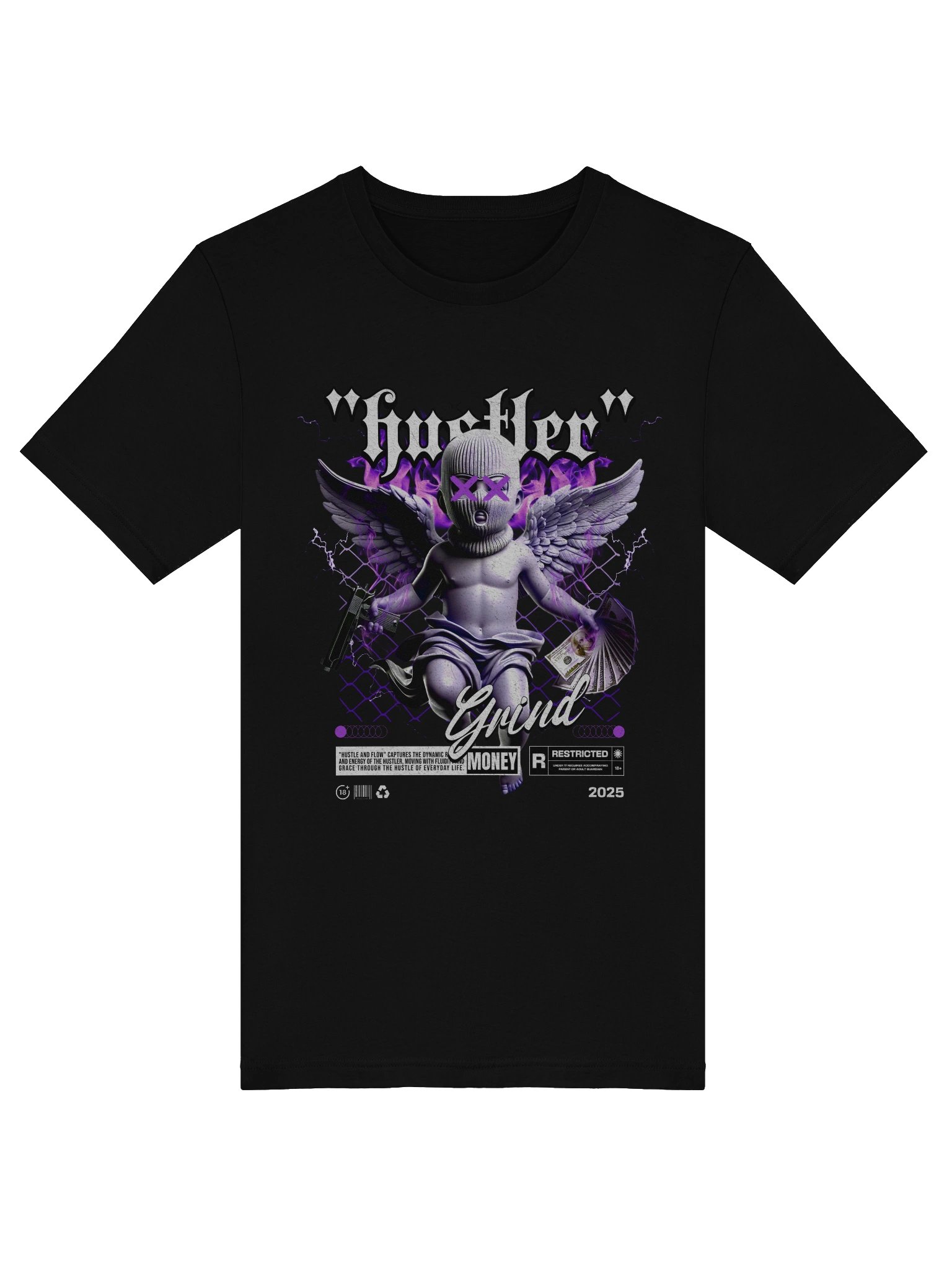Hustler Angel Wings T-Shirt product image (5)