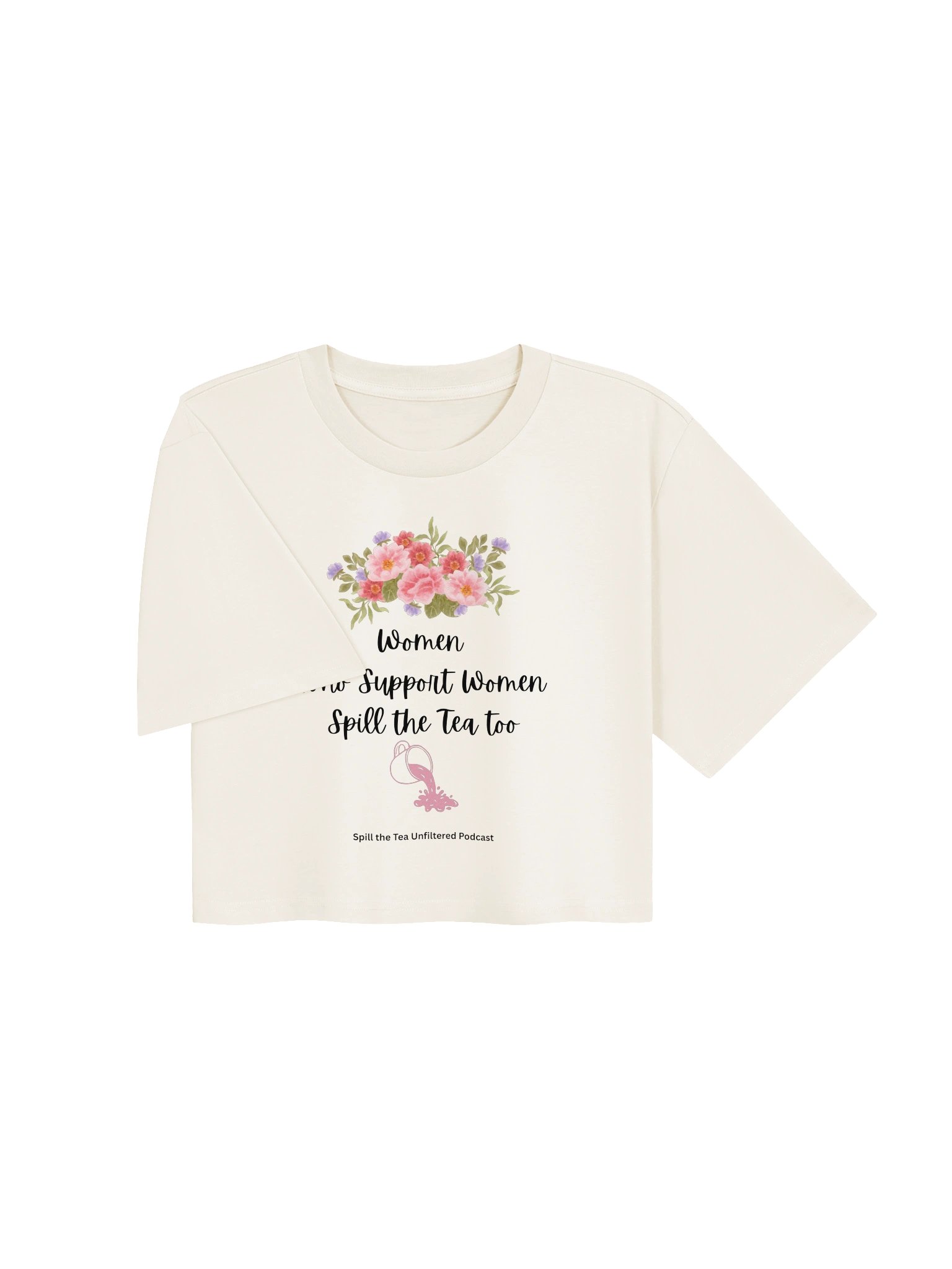 Women Supporting Women Spill the Tea Crop Tee product image (11)