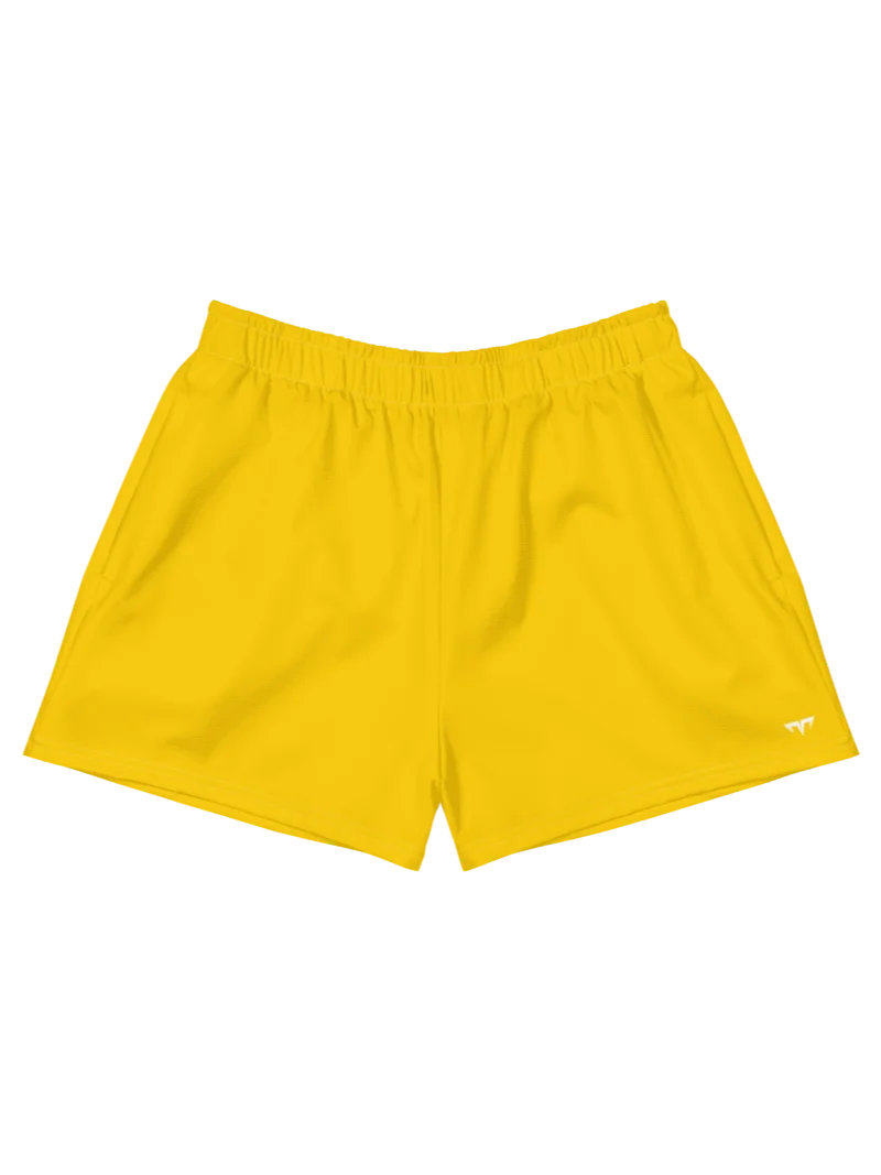 Unisex Activewear - Pekpek Short Shorts Gold - Printed White Logo product image (1)