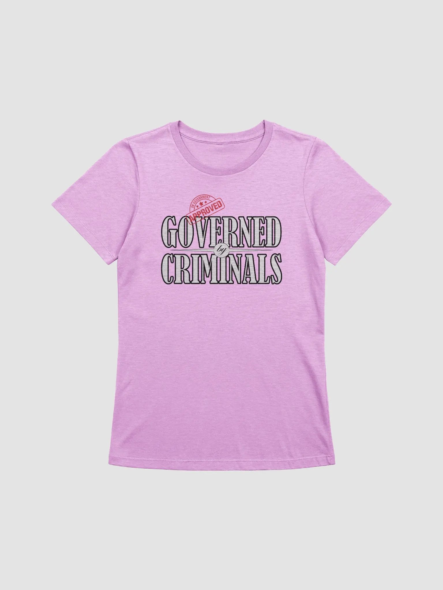 Governed By Criminals - UK Approved - Bella+Canvas Women's Supersoft Relaxed-fit T-Shirt product image (1)