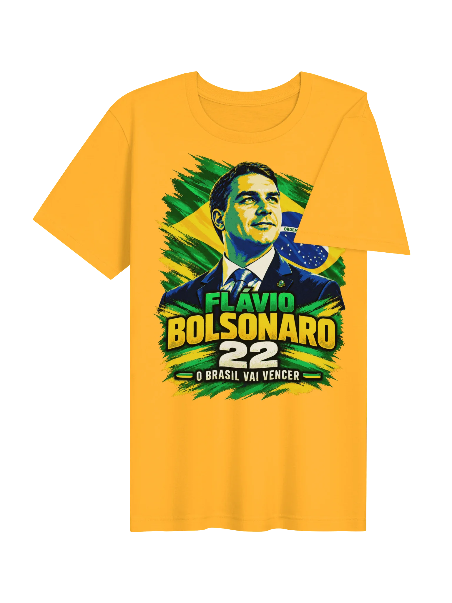 Flávio Bolsonaro 22 — "O Brasil Vai Vencer" T-Shirt product image (74)
