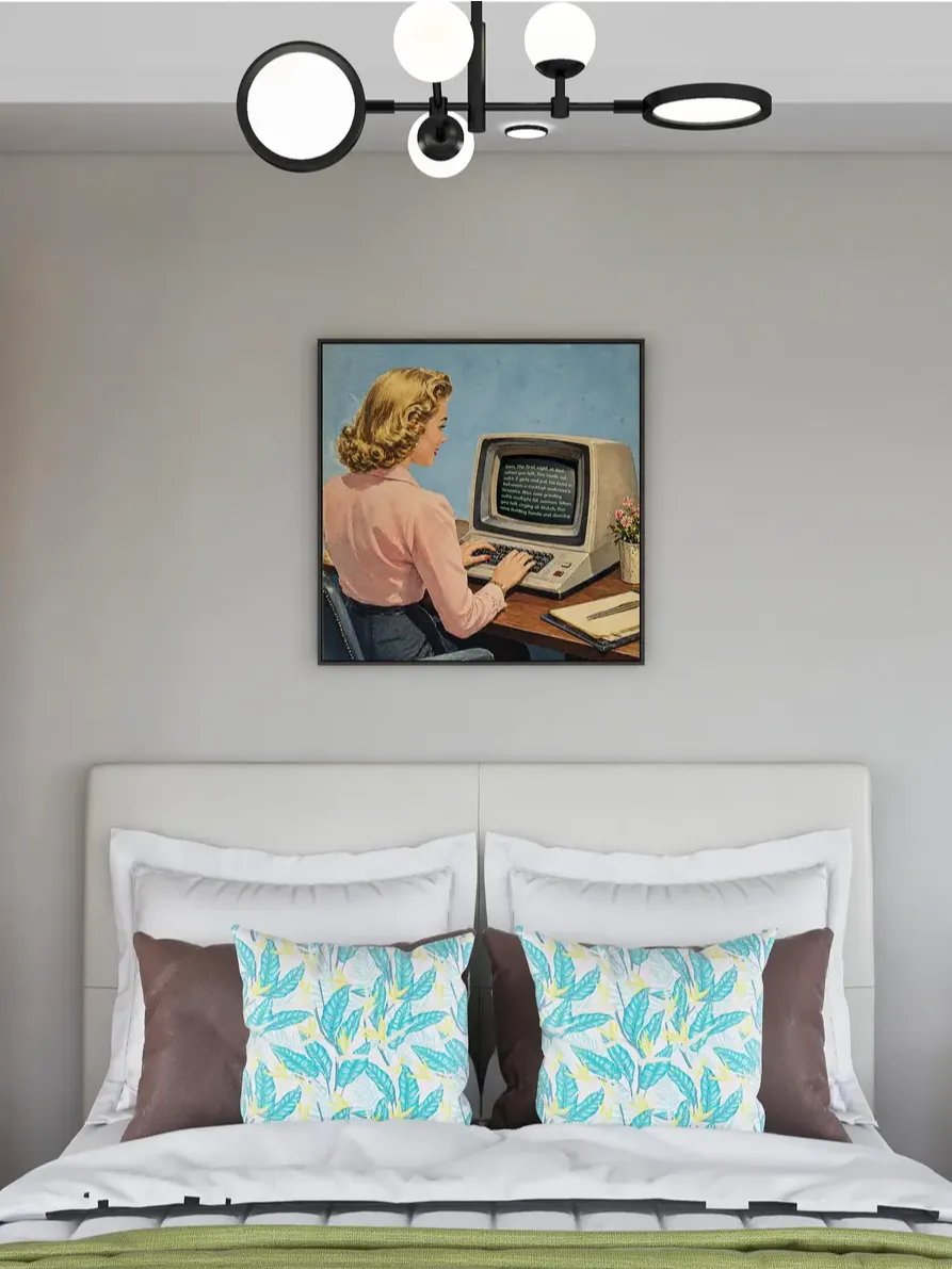 Snooki Writing The Note Vintage Wall Art product image (2)