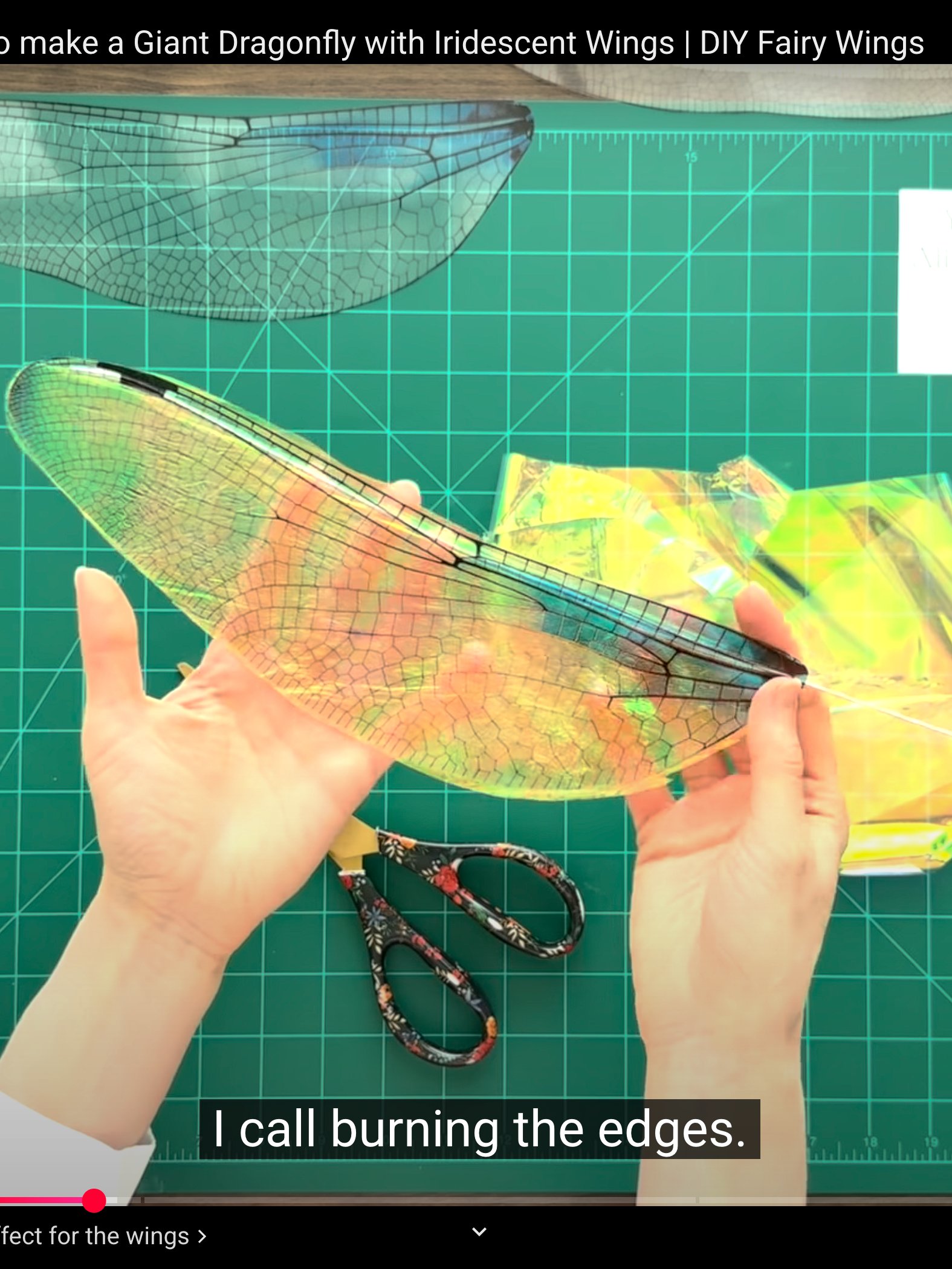 DIY Giant Dragonfly with Iridescent Wings: Templates from Video Tutorial + Materials Checklist product image (5)