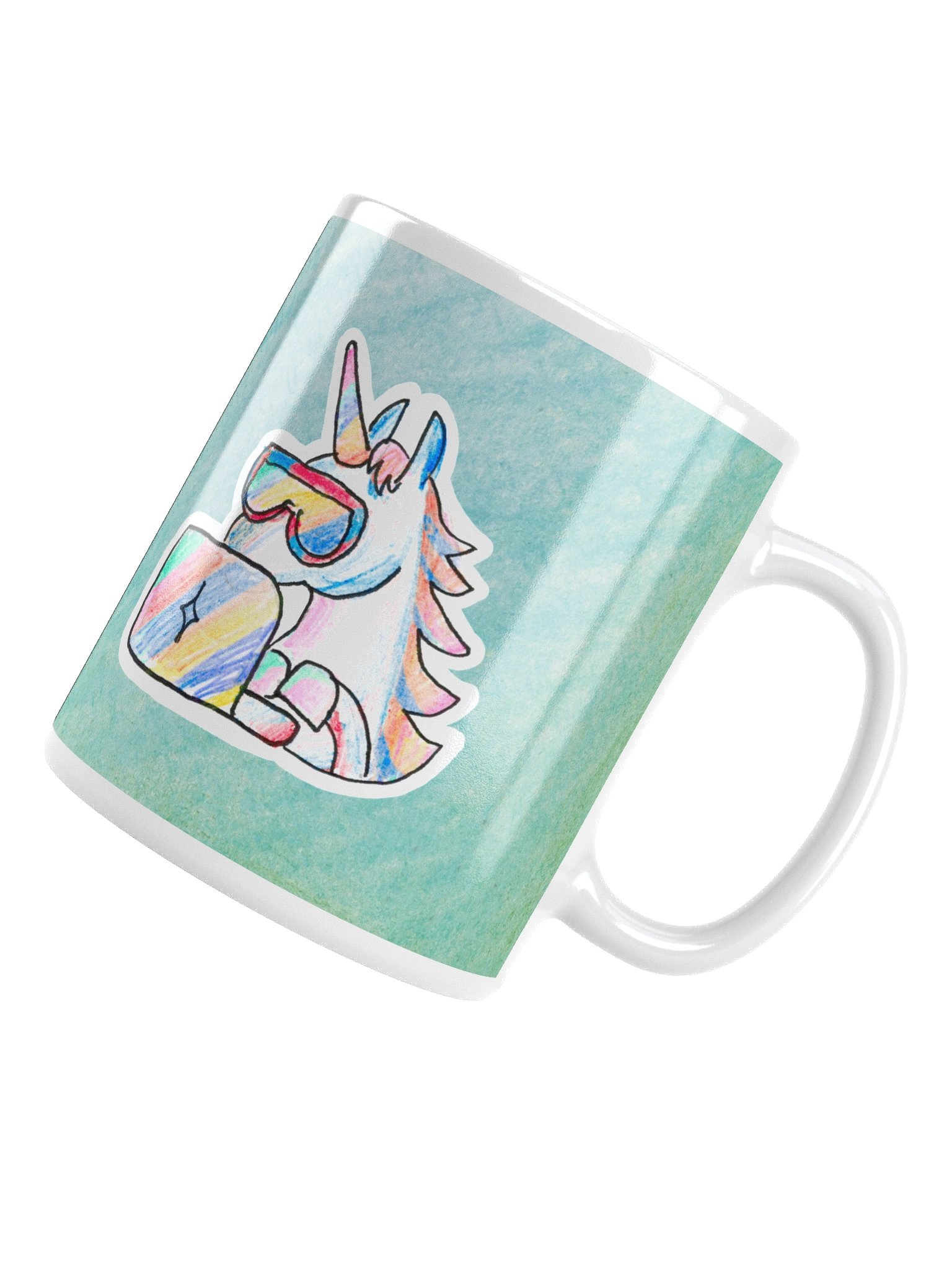 Coding Unicorn Mug (Aqua) product image (5)