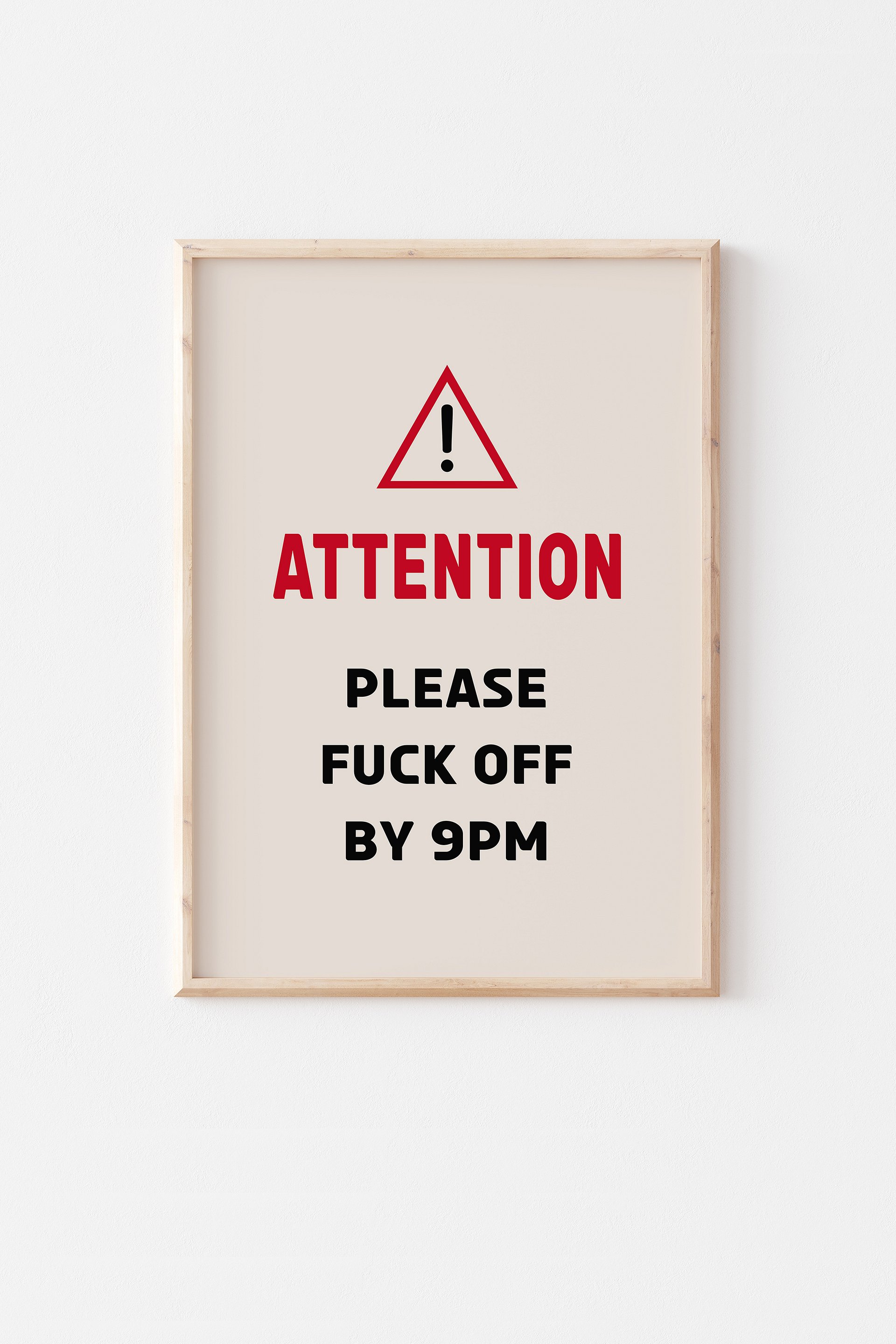 Attention Print / Instant Download product image (1)