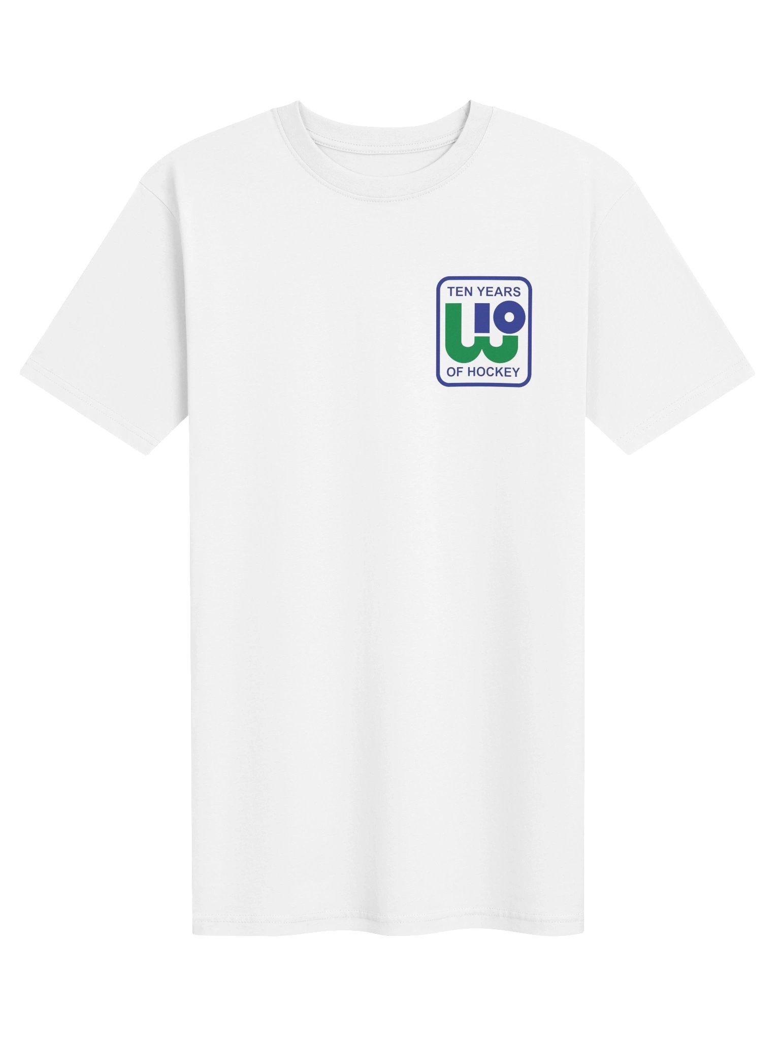 Hartford Whalers 10 Years of Hockey T-Shirt product image (1)