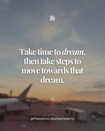Take time to dream, then take steps to move toward it—your future is built in both the 𝙫𝙞𝙨𝙞𝙤𝙣 and the 𝙖𝙘𝙩𝙞𝙤𝙣. ✨