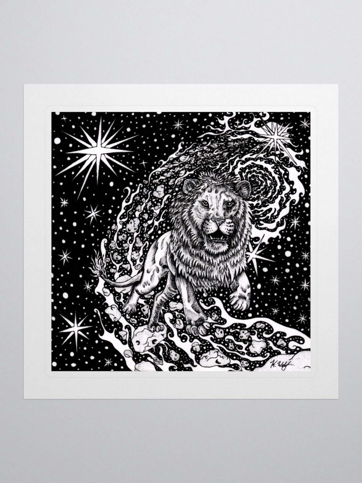 Leo Zodiac Kiss Cut Stickers product image (1)