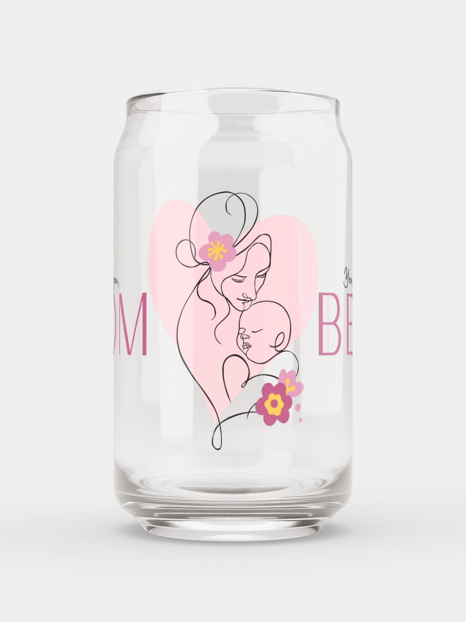 Mom Is the Best Can Glass product image (1)