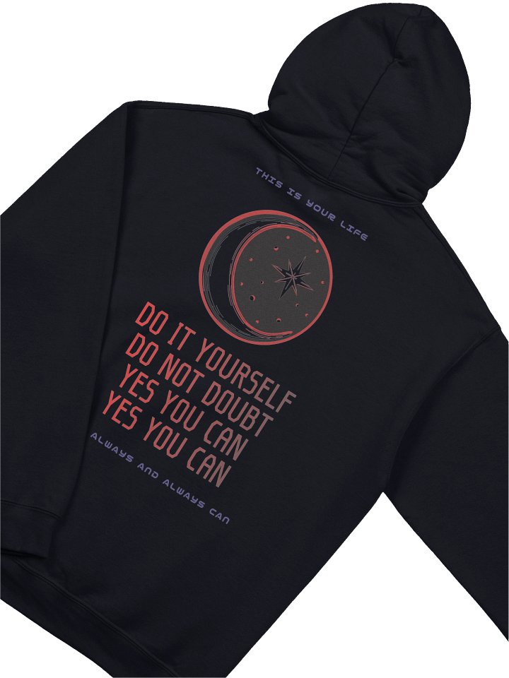 Classic Hoodie Moon Motivational Design product image (1)