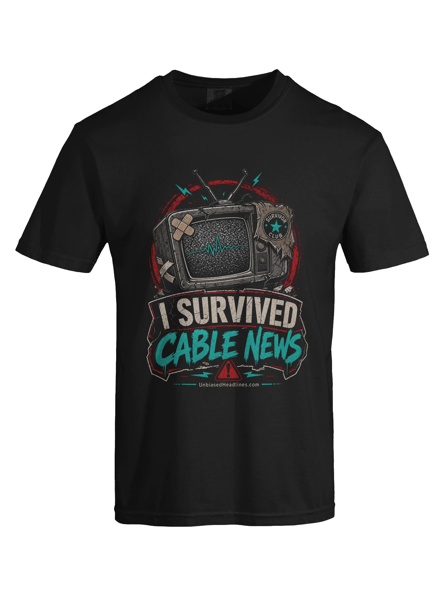 I Survived Cable News Tee - Large Front product image (4)