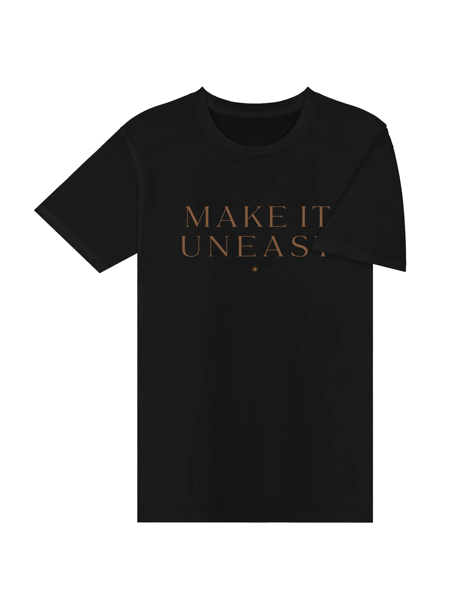 Uneasy - black t-shirt product image (4)