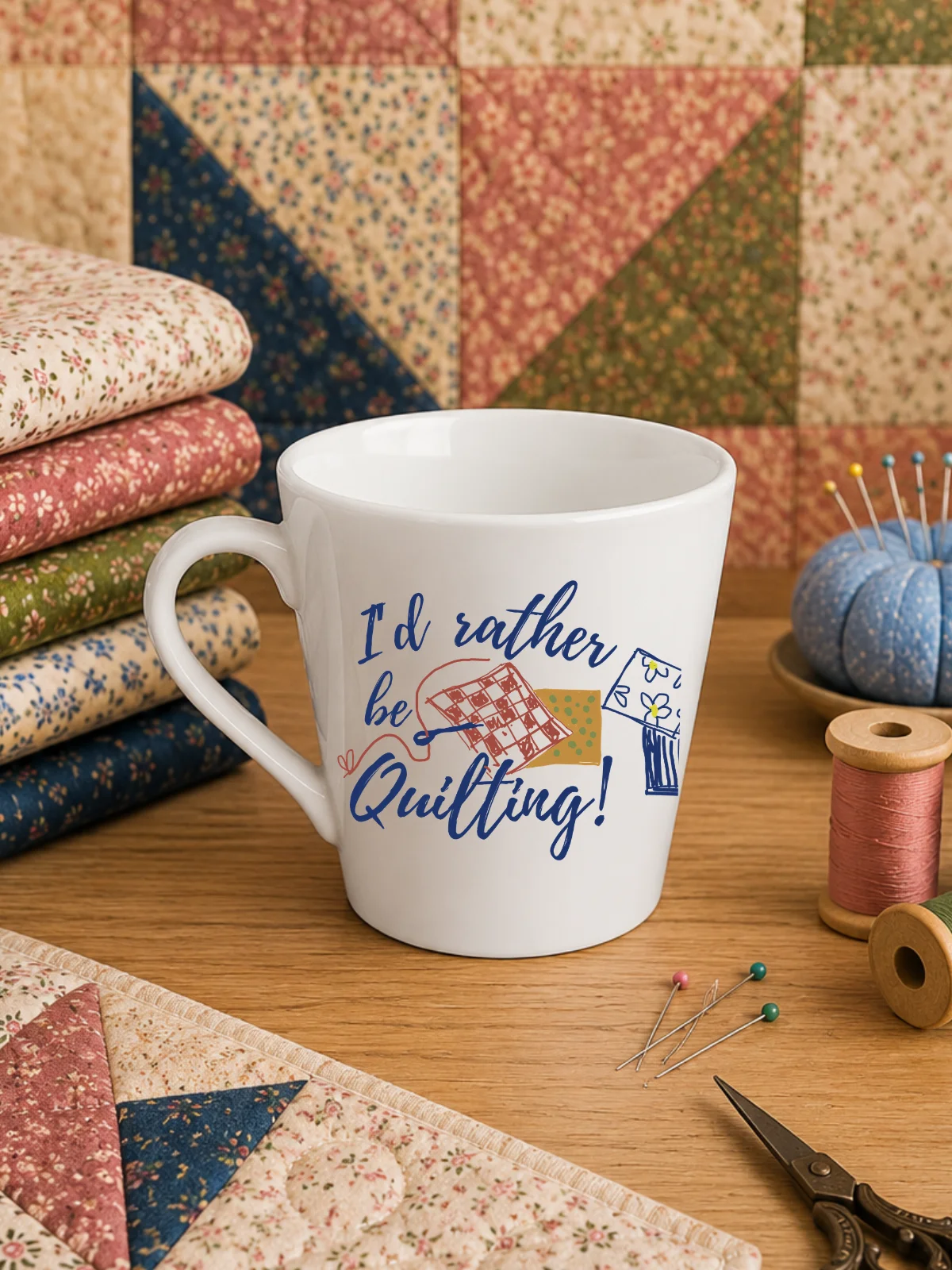 I'd Rather Be Quilting! Latte Mug product image (1)