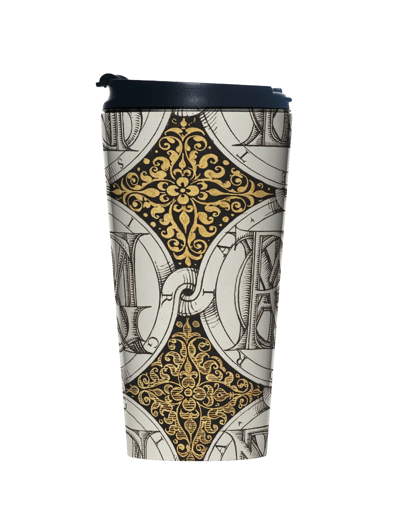 Superimposed Letters. Stainless Steel Mug product image (1)
