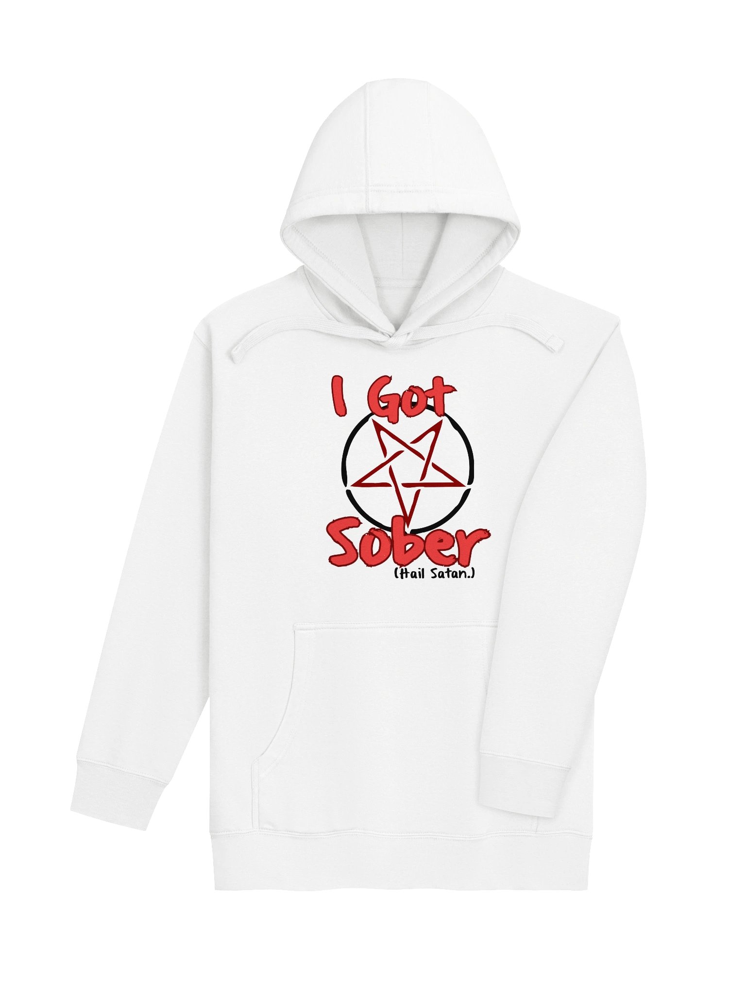 I Got Sober Hail Satan Hoodie product image (4)