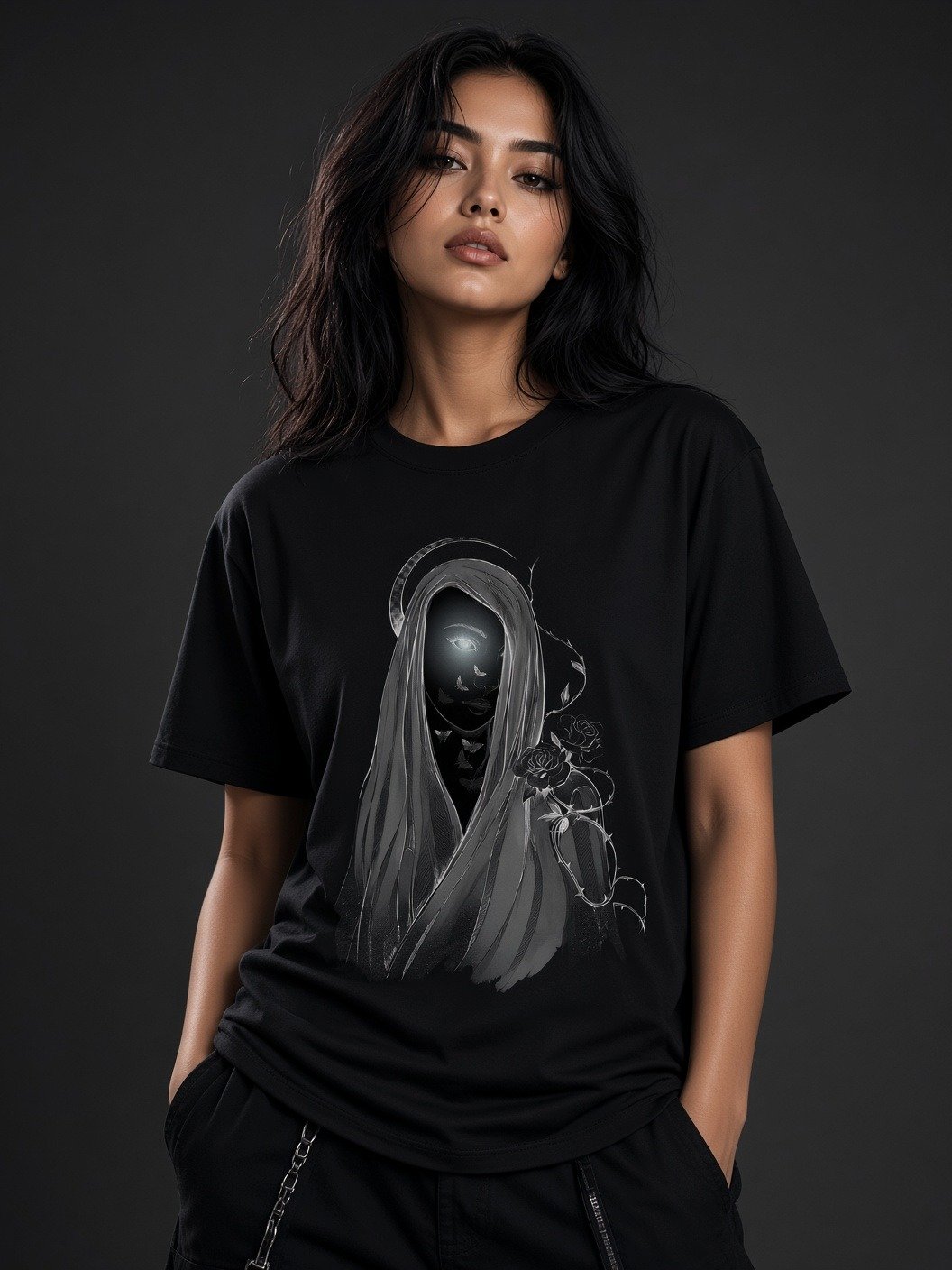 The Hollow Gaze // Veiled Thorn Heavyweight Tee product image (1)