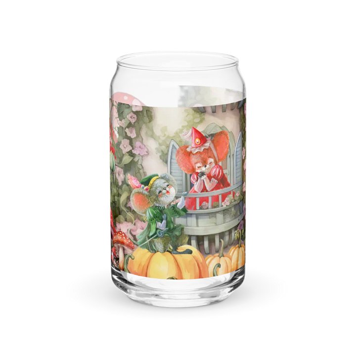 Four Seasons of Love: Autumn Serenade Can-Shaped Glass | Fall Romance Drinkware product image (1)