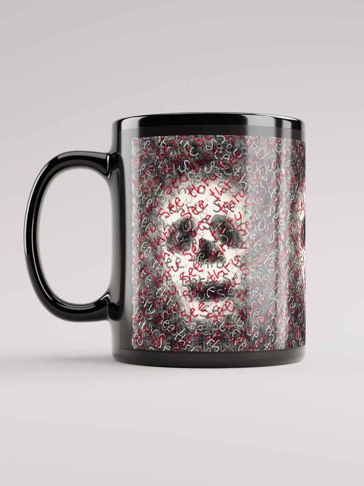 See thru black glossy mug product image (2)