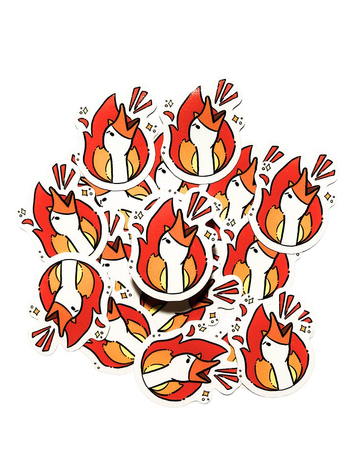 Goose Flames Sticker product image (2)