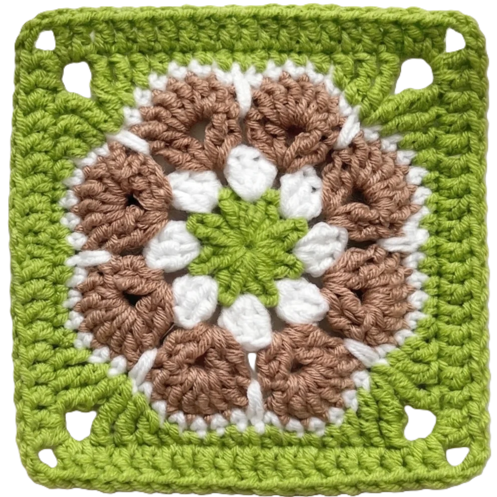 African Flower Granny Square product image (1)