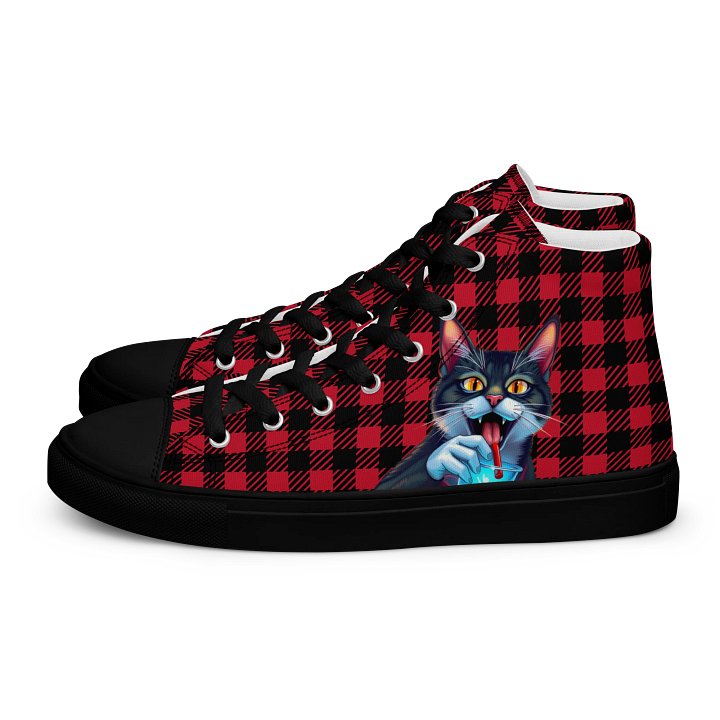 Men's High Top Canvas Shoes-Caffeine Goblin Energy product image (1)